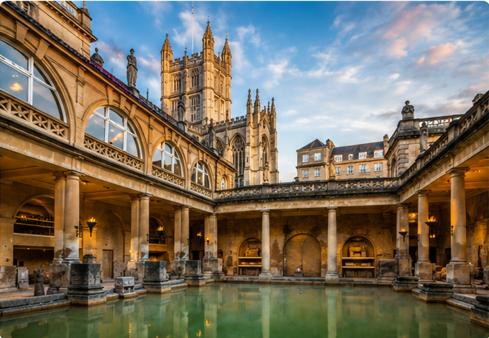 Stonehenge & Bath Heritage Tour – Roman Baths and Stonehenge